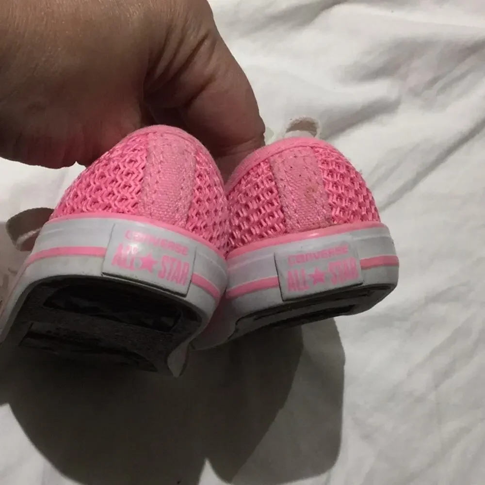 Converse 8 tennis shoe bubble gum pink euc